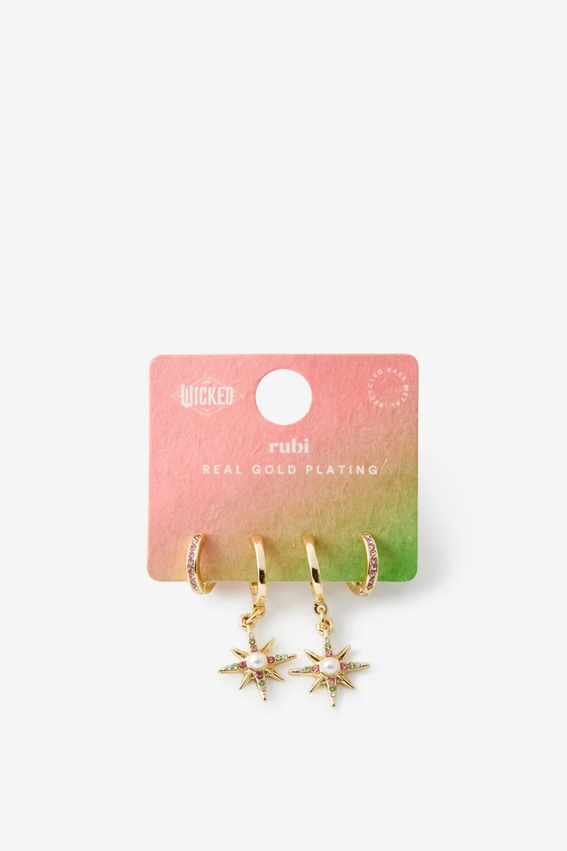 Rubi 2Pk Mid Earring